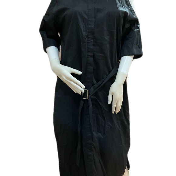 Tesoro Moda Henley black dress size S/M - Picture 2 of 6